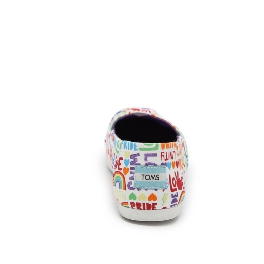 𝅺Toms Alpargata Unity Love Wins Slip on Shoes Multiple Sizes 8.5 & 9.5 - Picture 4 of 8